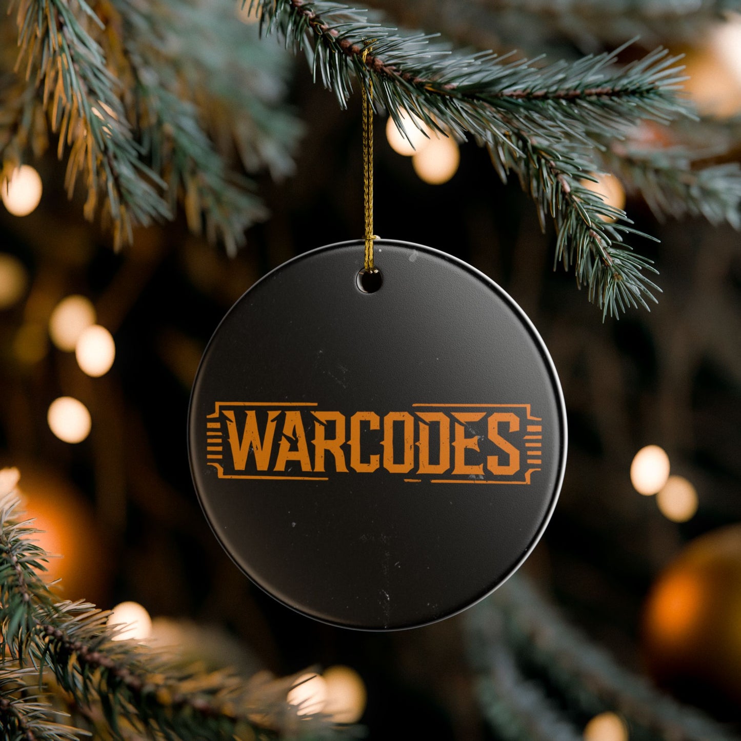Warcodes Ceramic Ornament — Logo Holiday Decoration