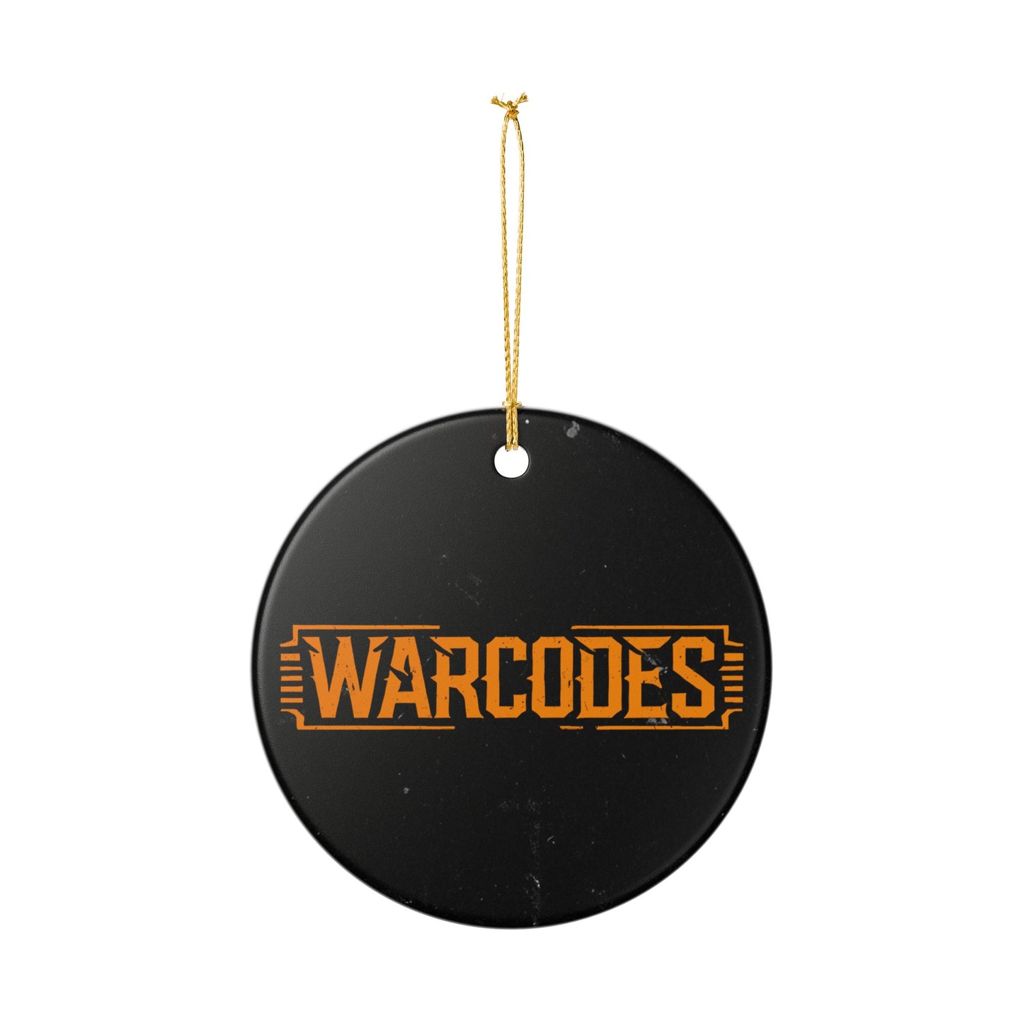 Warcodes Ceramic Ornament — Logo Holiday Decoration