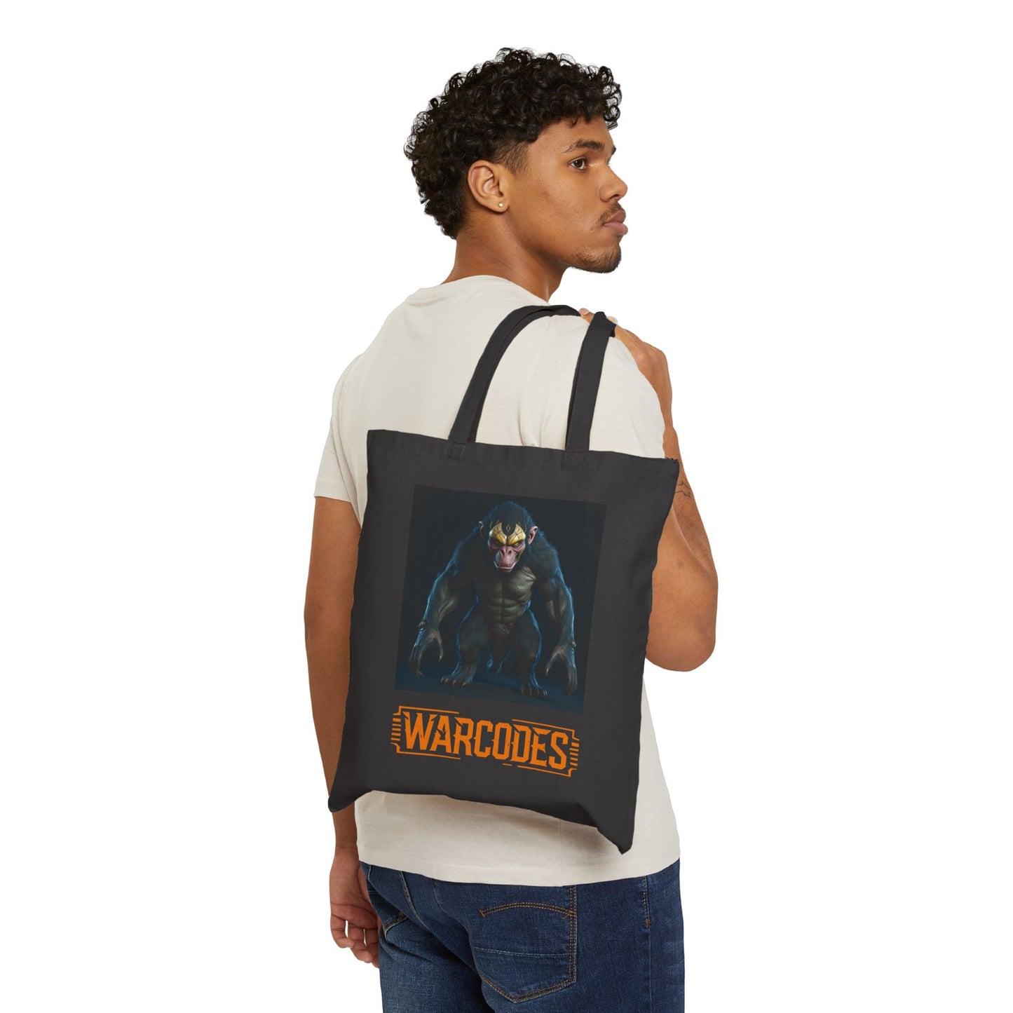 EvalentCrest Warcodes Graphic Cotton Canvas Tote Bag 0e3ea029-1ecf-496f-9032-3fe2d0728522