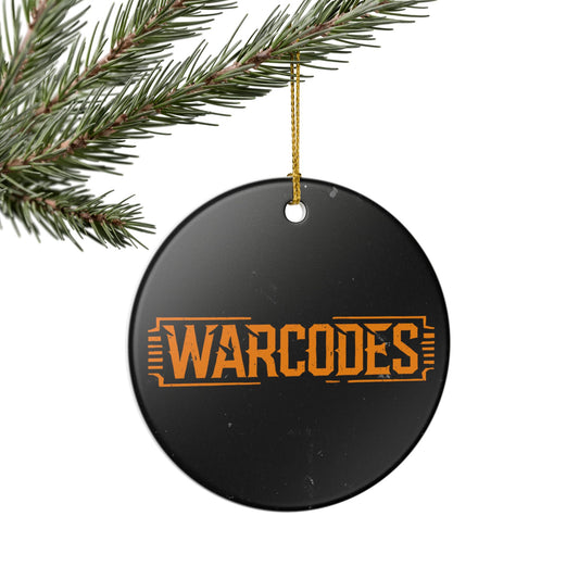 Warcodes Ceramic Ornament — Logo Holiday Decoration