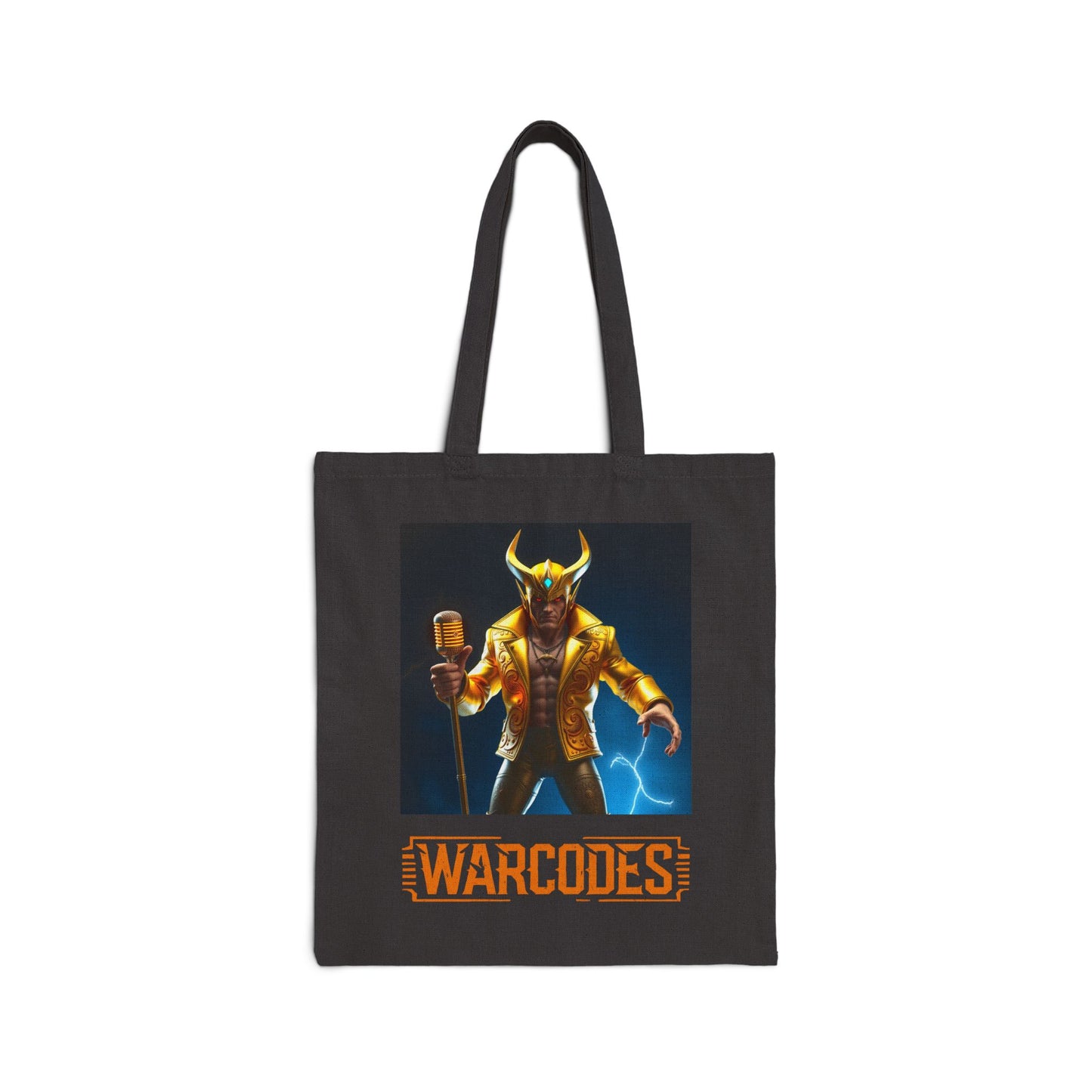 EvalentCrest Warcodes Graphic Cotton Canvas Tote Bag 17731673-5fcd-425e-ac38-fbe513311c88