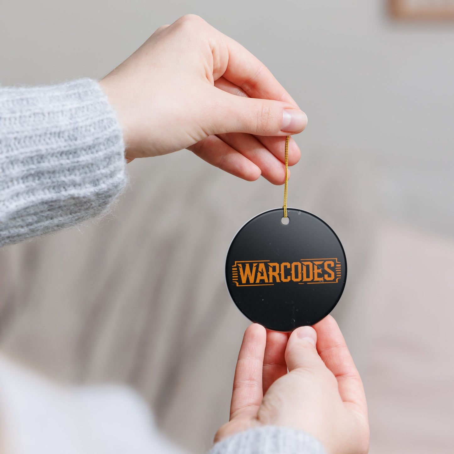 Warcodes Ceramic Ornament — Logo Holiday Decoration
