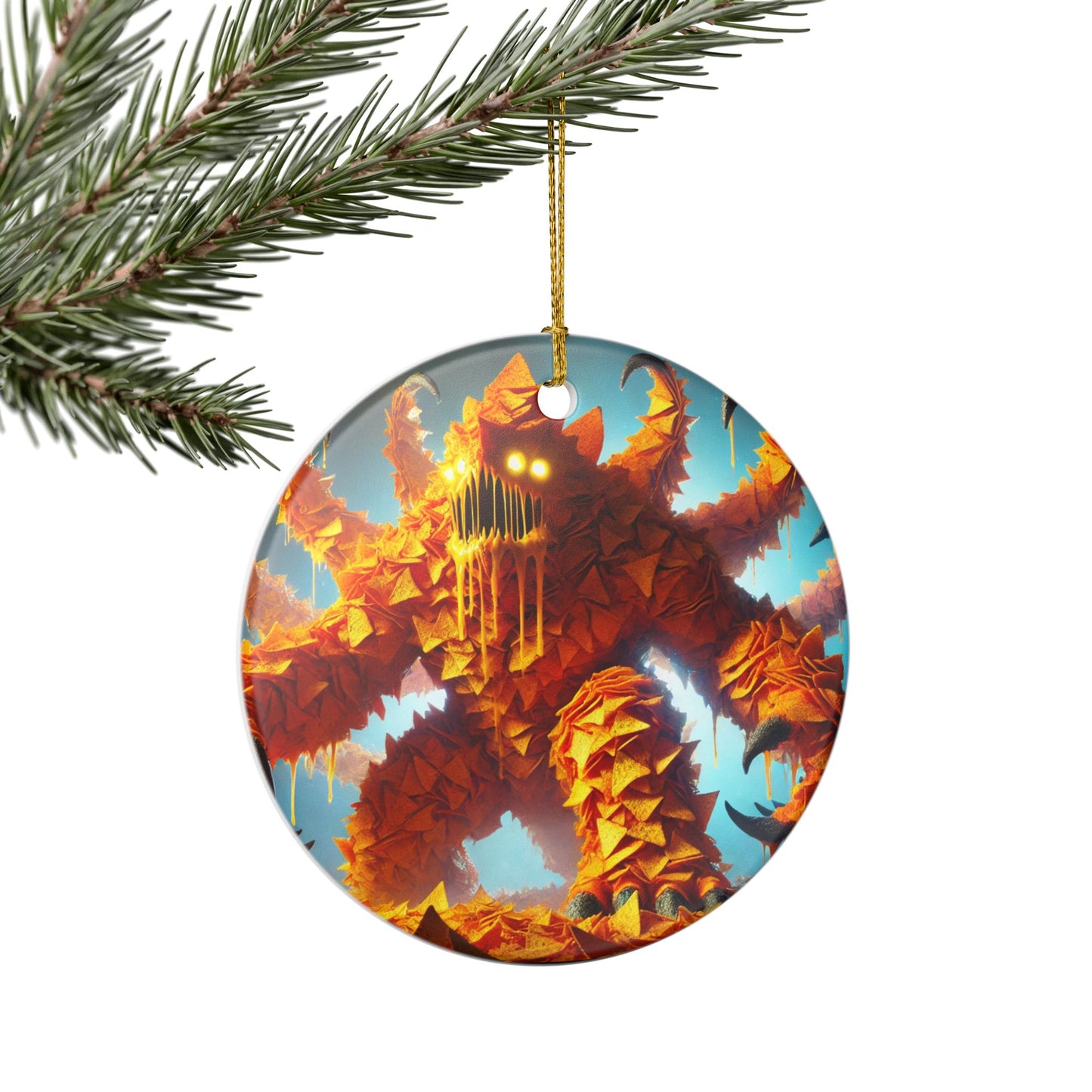 Nachozilla Warcodes Ceramic Ornament — Holiday Decoration