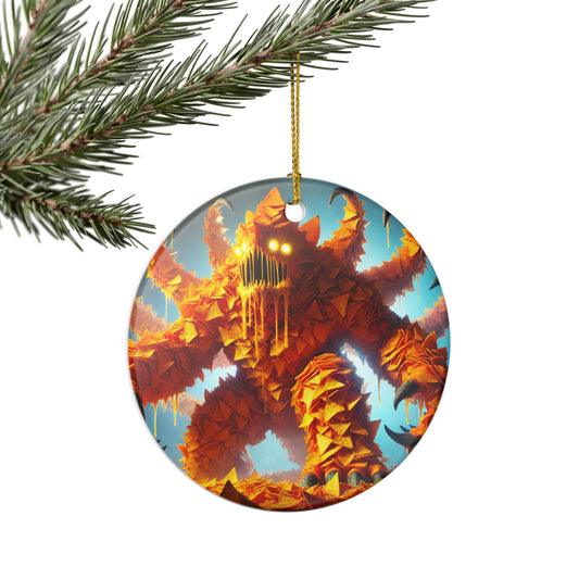 Nachozilla Warcodes Ceramic Ornament — Holiday Decoration
