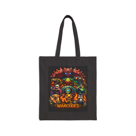Warcodes: Legends Unbound Graphic Cotton Canvas Tote Bag