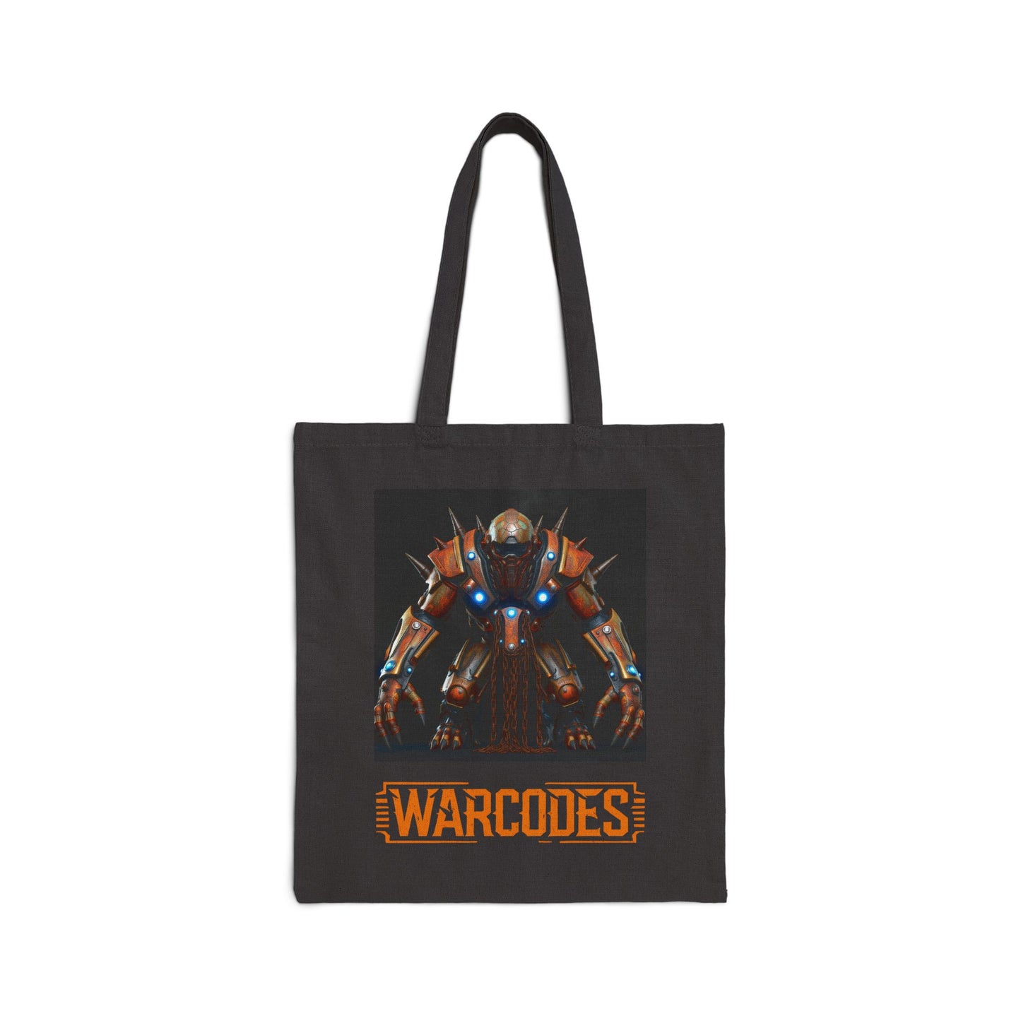 EvalentCrest Warcodes Graphic Cotton Canvas Tote Bag 49bac6d0-4620-47d3-90ff-868bdde2e2df